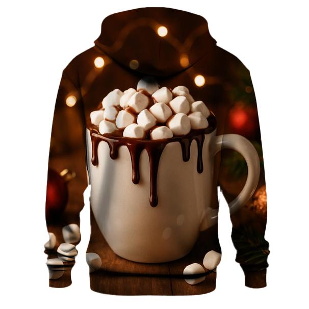 Festive Hot Chocolate and Marshmallows Hoodie