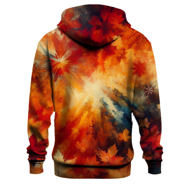 Bold Autumn Tie-dye Design Hoodie