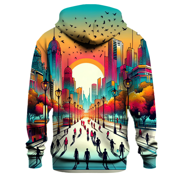 Colorful Cityscape Hoodie