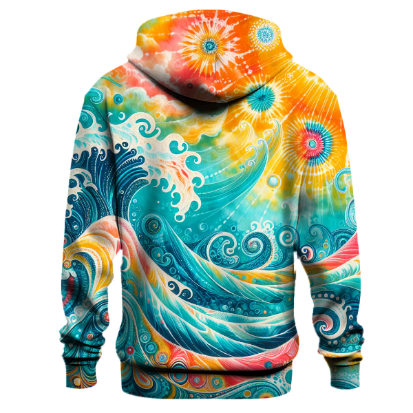 Tropical Lagoon Tie-dye Hoodie