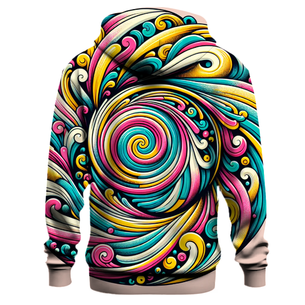 Colorful Spiral Graphics Hoodie