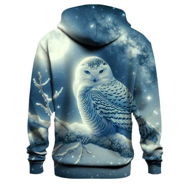 Snowy Owl Holiday Elegance Hoodie