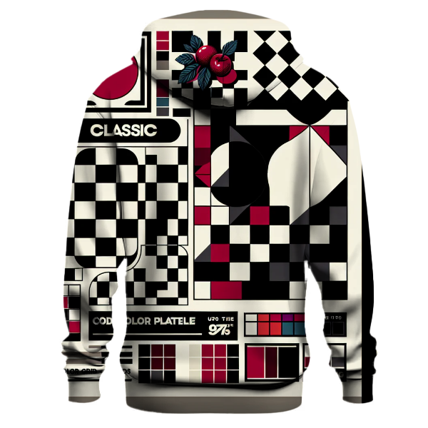 Classic Checkerboard Chic Hoodie