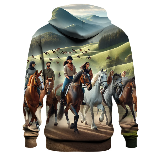 Charming Equestrian Elegance Hoodie