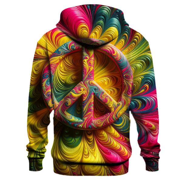 Funky Peace Symbol Hoodie