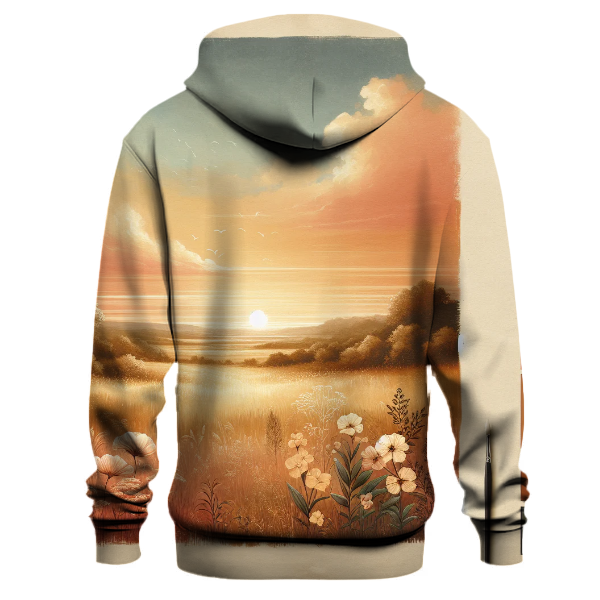 Sunset Meadow Tranquility Hoodie