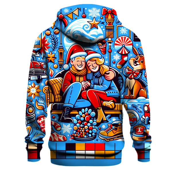 Retro Holiday Movie Celebration Hoodie