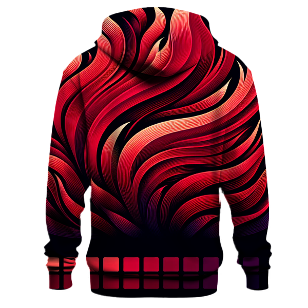 Crimson Fire Gradient Hoodie
