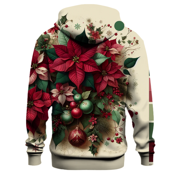 Festive Poinsettia Blossom Hoodie