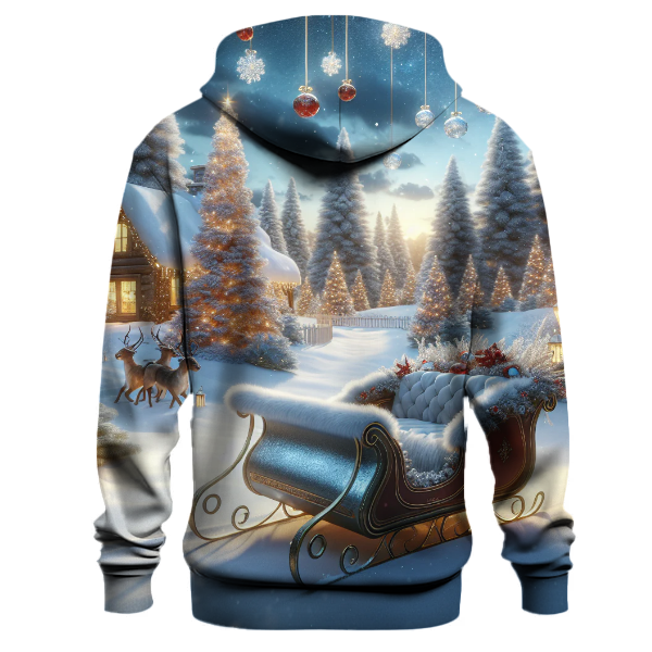 Sleigh Bells Ringing with a Winter Landscape Hoodie
