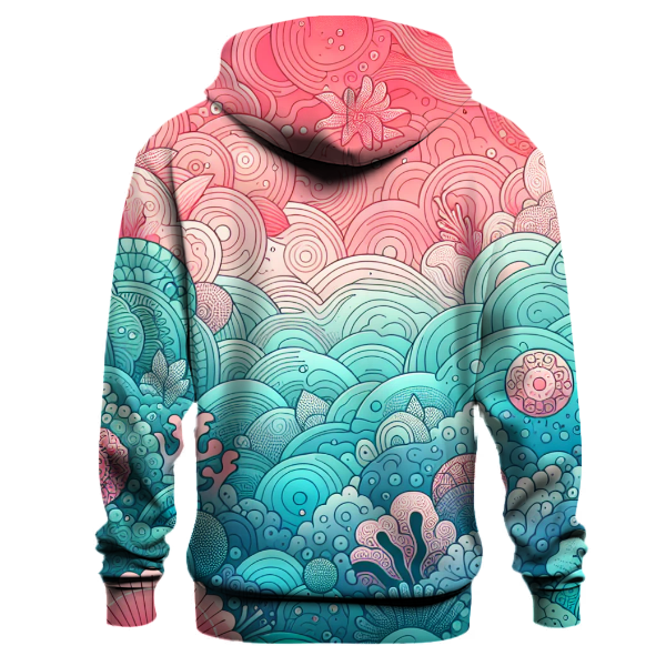 Coral Reef Glow Gradient Hoodie