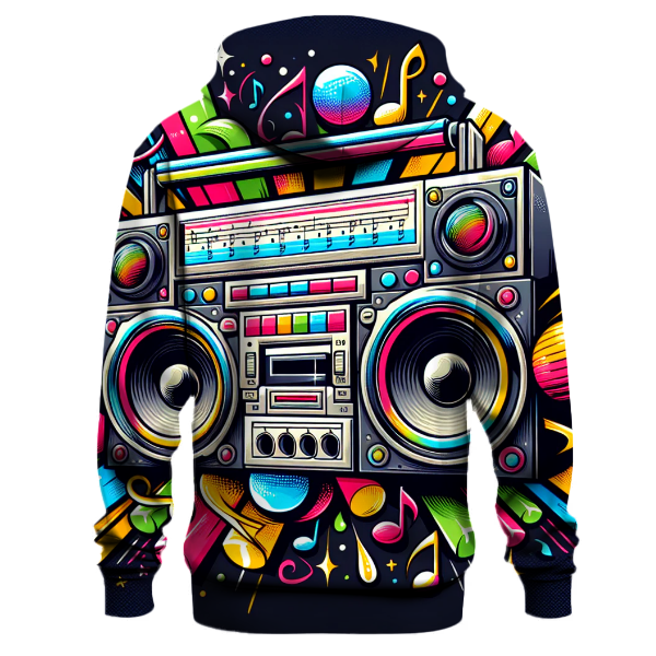 Colorful Boombox Beat Hoodie