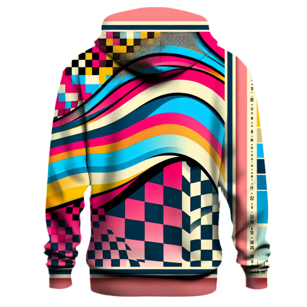 Funky Checkerboard Patterns Hoodie