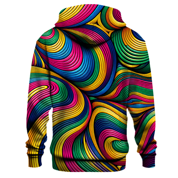 Prismatic Spectrum Waves Hoodie