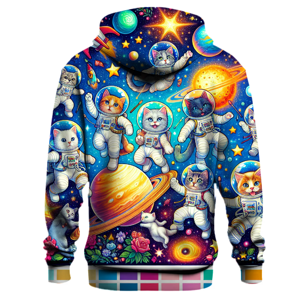 Cosmic Galaxy Cats Hoodie