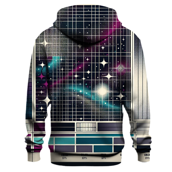 Retro Galactic Grids Hoodie
