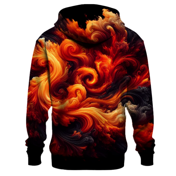 Crimson Flame Flicker Hoodie