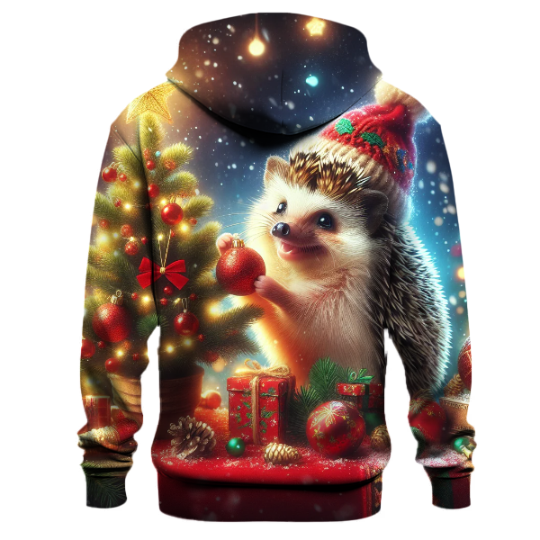 Charming Holiday Hedgehog Hoodie