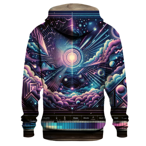 Cosmic Synth Illusions Hoodie