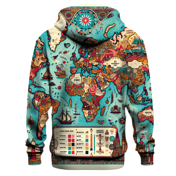 Global Traveler Map Hoodie
