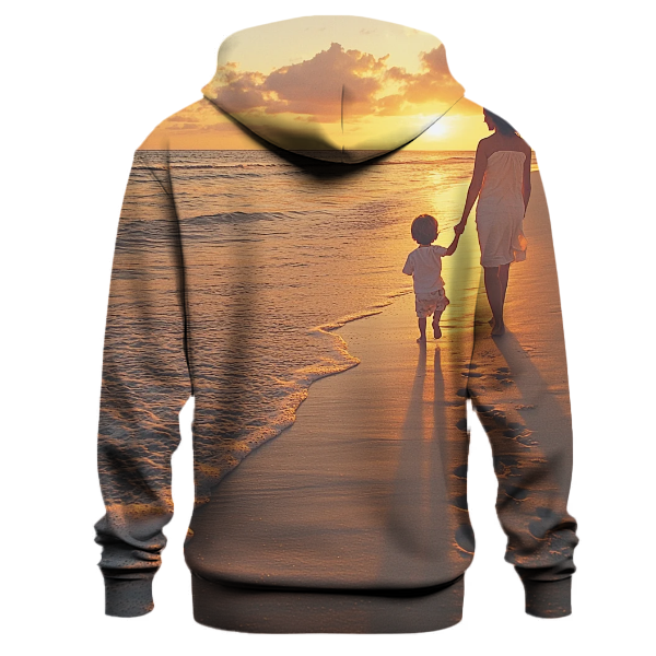 The Waves of Comfort A Mothers Embrace in Nature Hoodie