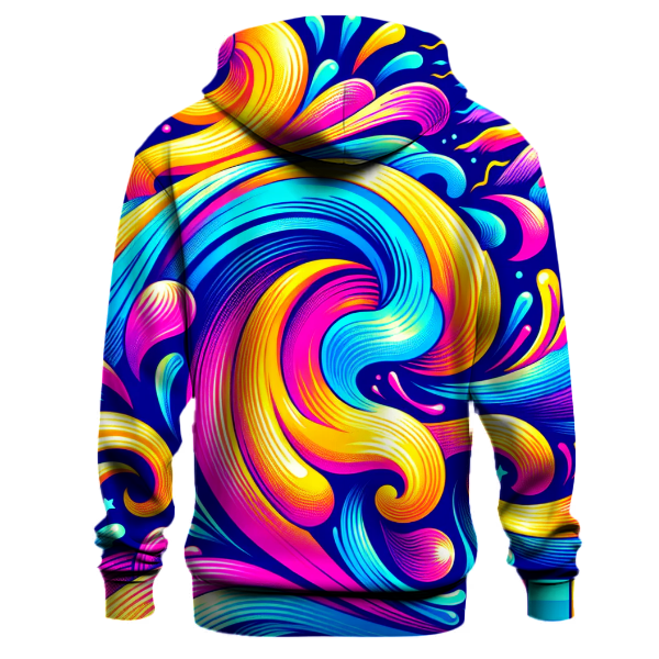 Dynamic Retro Waves Hoodie