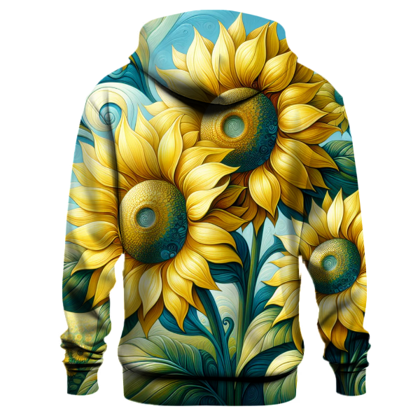 Artistic Sunflower Fields Hoodie