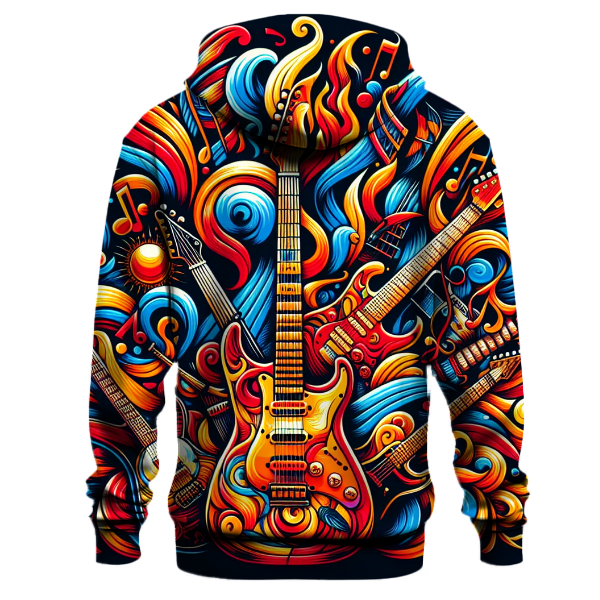 Rockin' Retro Guitars Hoodie