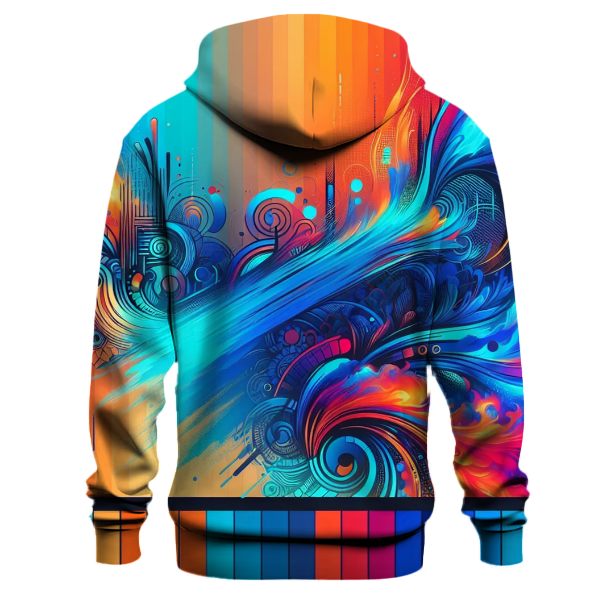 Funky Graffiti Gradient Hoodie