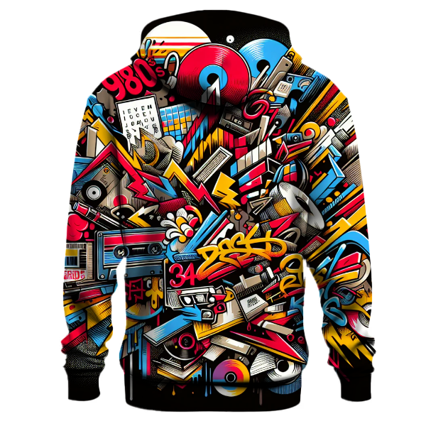 Colorful Graffiti Style Hoodie
