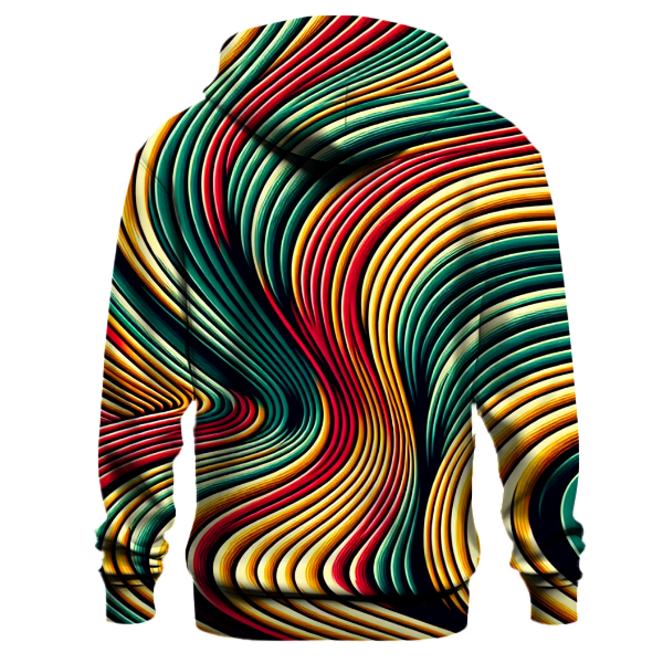Retro Wavy Spectrum Hoodie