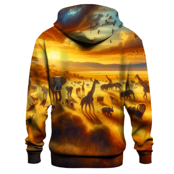 Vibrant Animal Safari Hoodie