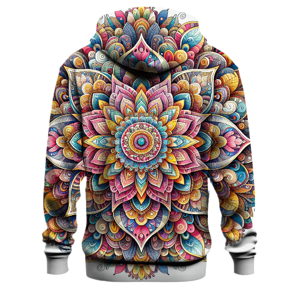 Artful Floral Mandala Hoodie