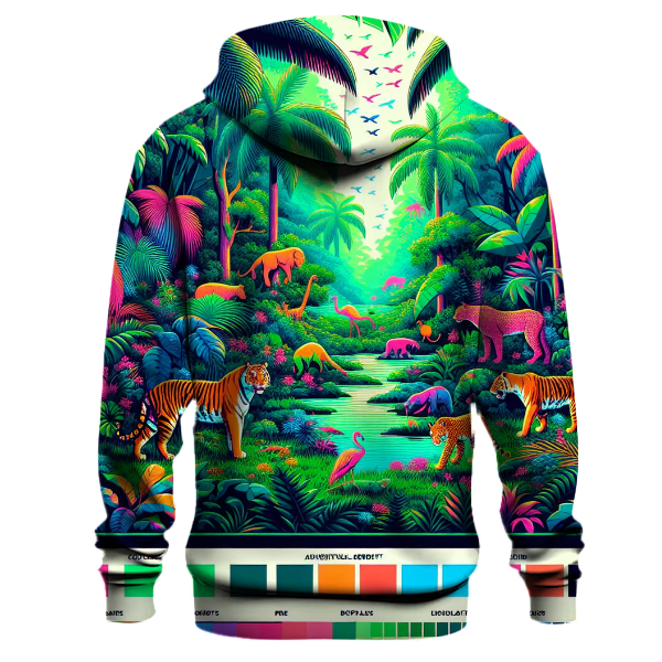 Neon Retro Jungle Hoodie