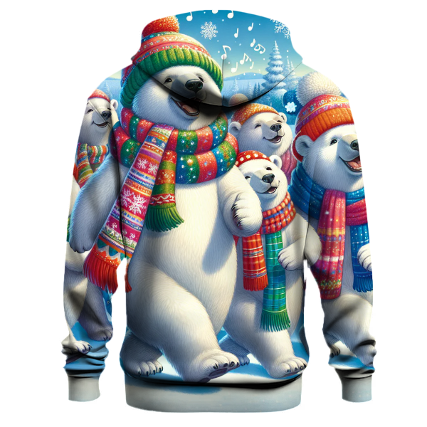 Festive Polar Bear Parade Hoodie