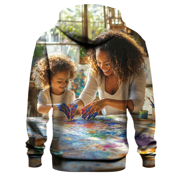 The Canvas of Dreams A Mothers Nurturing Brush Hoodie