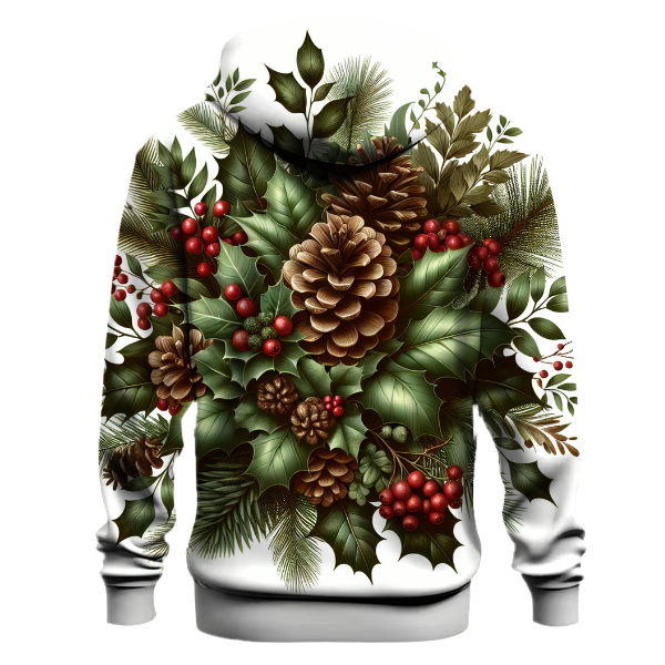 Pine Cone & Holly Berry Hoodie