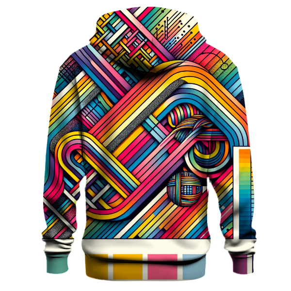 Retro Rainbow Riot Hoodie