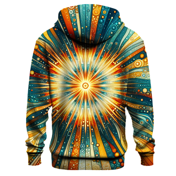 Retro Starburst Print Hoodie