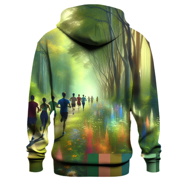 Running Trails Abstract Hoodie