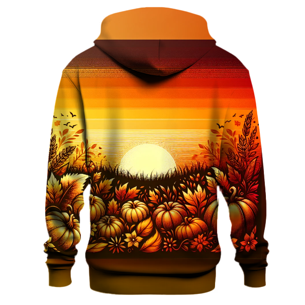 Golden Harvest Gradient Design Hoodie