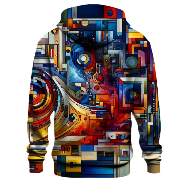 Geometric Abstract Symphony Hoodie