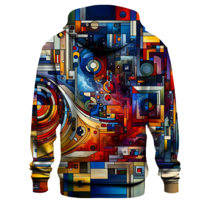 Geometric Abstract Symphony Hoodie