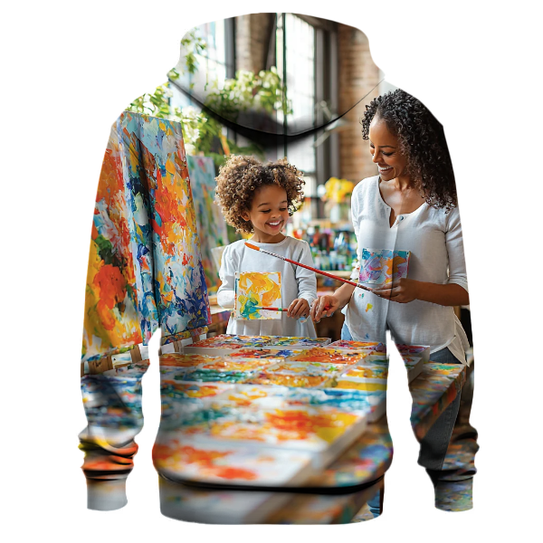 Canvas of Memories Painting Together Hoodie