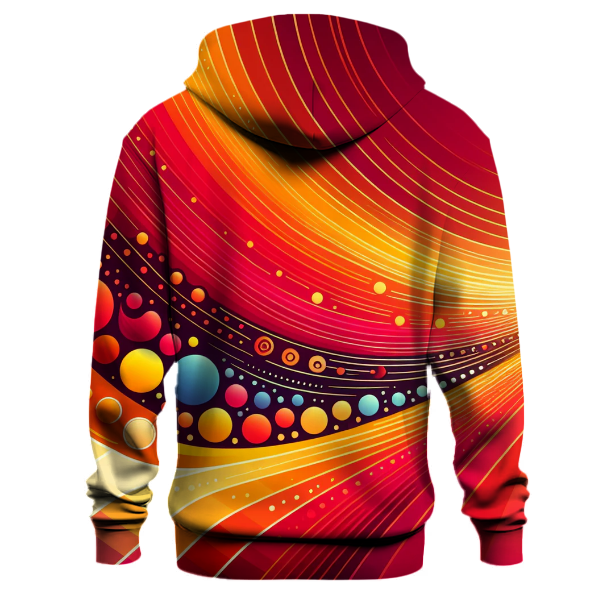 Fiery Sunset Cascade Hoodie