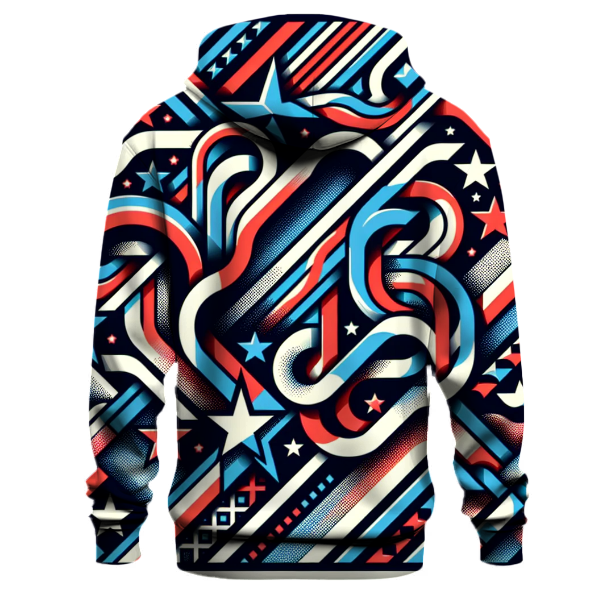 Bold Stripes and Stars Hoodie
