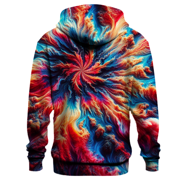 Cosmic Burst Tie-dye Design Hoodie