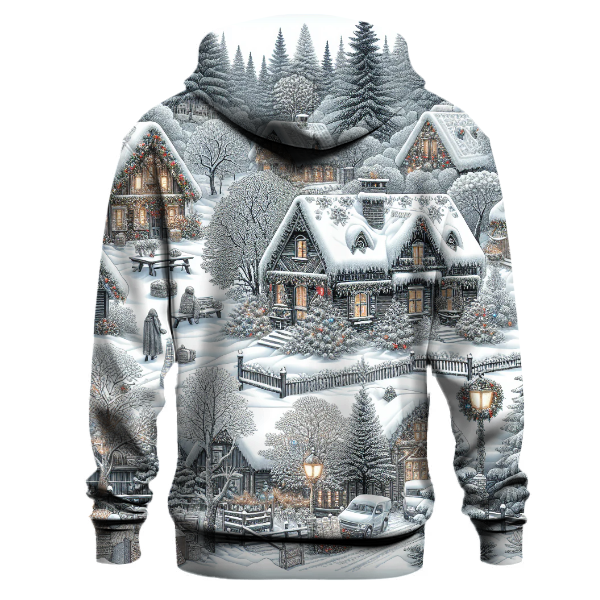 Charming Snowy Village Hoodie