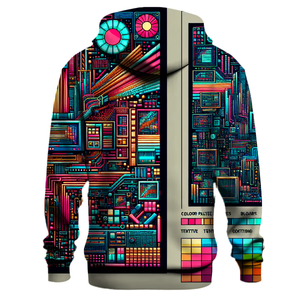 Retro Digital Flux Hoodie