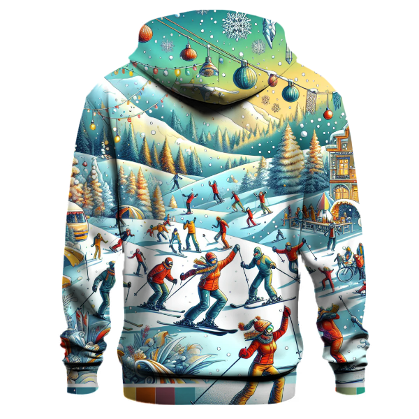 Classic Winter Sports Scene Hoodie